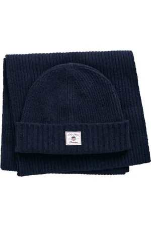 GANT Beanie Scarf Gift Set Navy