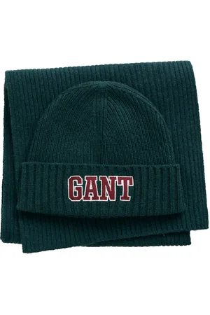 GANT 1949 Beanie Scarf Gift Set Green