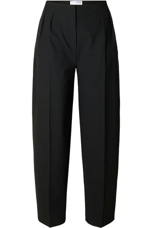 SELECTED Slfeloise Hw Barrel Pant Black