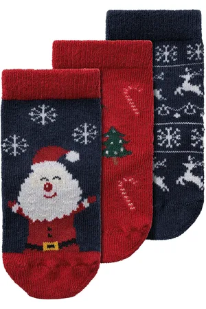 NAME IT Nbnrichristmas 3P Sock Red