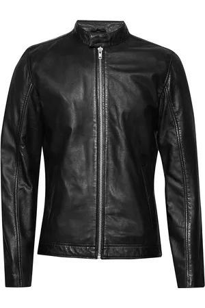 Lindbergh Leather Jacket Black