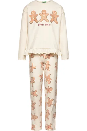 Benetton Pyjama(Sweater+Trous Cream