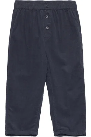 MANGO Butt D Corduroy Trousers Navy