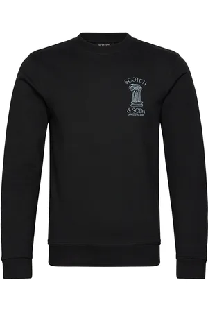 Scotch&Soda Left Chest Artwork Sweatshirt Black
