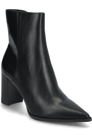 MANGO Pointed Heel Ankle Boot Black
