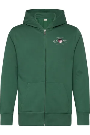 GANT Graphic Fullzip Hoodie Green