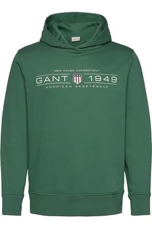 GANT Graphic Hoodie Green