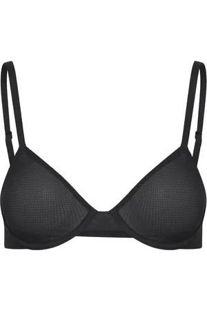 Organic Basics Mesh Unlined Demi Bra Black