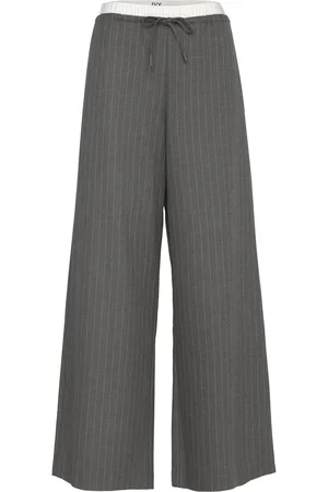 Ivy Copenhagen Ivy-Alanis Sporty Pant Pin Stripe G Grey