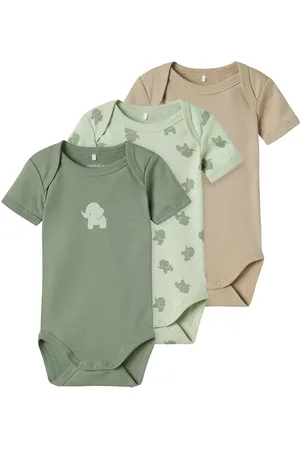 NAME IT Nbmbody 3P Ss Sea Foam Elephant Noos Green