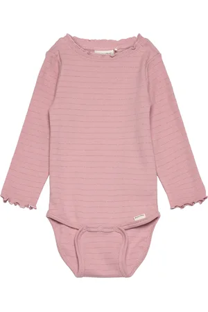 Minymo Body Ls Y/D Rib Pink