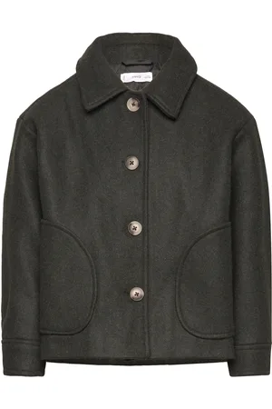 MANGO Short Cloth Coat Grey