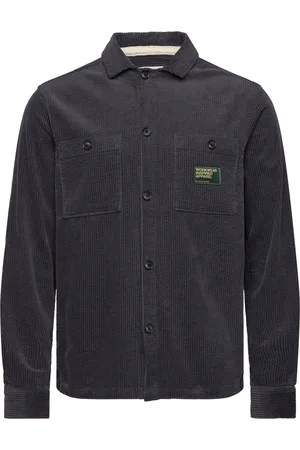 Anerkjendt Aktheo Cord L/S Overshirt Navy