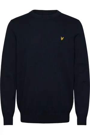 Lyle & Scott Cotton Crew Neck Jumper Navy