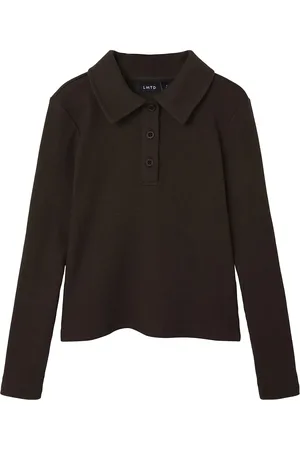 LMTD Nlfrille Ls Short S Polo Top Brown