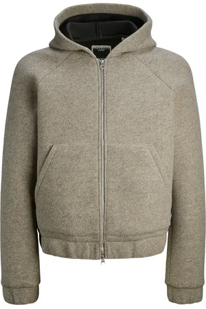 JACK & JONES Jcoterrain Bonded Wool Hoodie Ln Jack & J S Beige