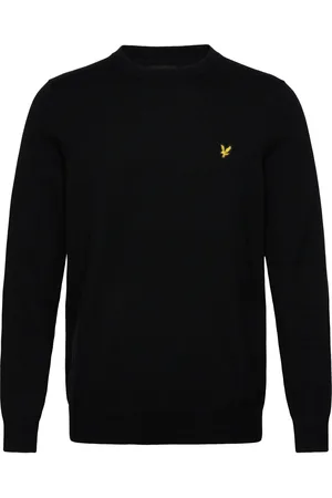 Lyle & Scott Cotton Crew Neck Jumper Black