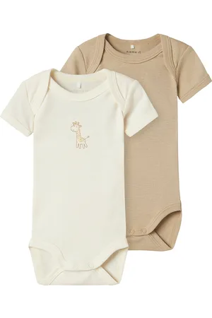NAME IT Nbnbody 3P Ss Jet Stream Giraffe Noos Beige