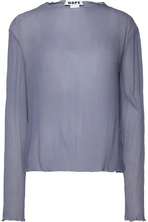 Hope Simple Longsleeve Yellow Wallpaper Print Blue
