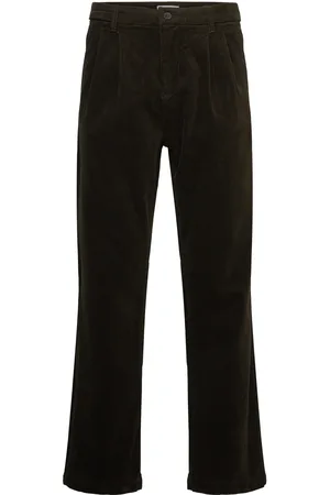 Lindbergh Wide Fit Corduroy Pants Black