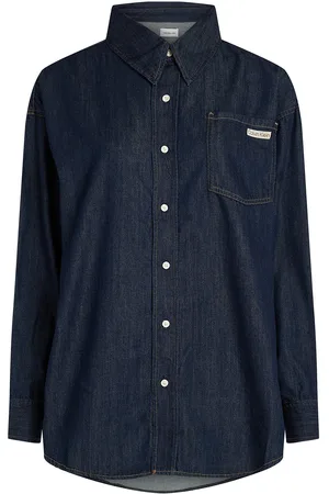 Calvin Klein Over D Ls Denim Shirt Navy