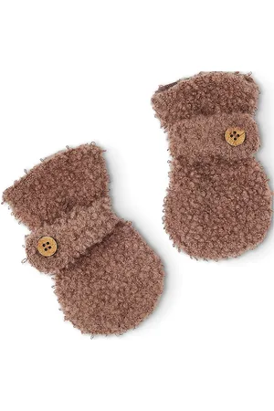 Smallstuff Mittens Bouclé Merino Wool Brown