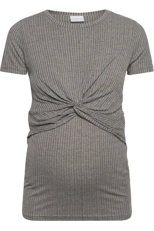 Mama;licious Mlanli June Ss Jrs Top 2F A. Grey