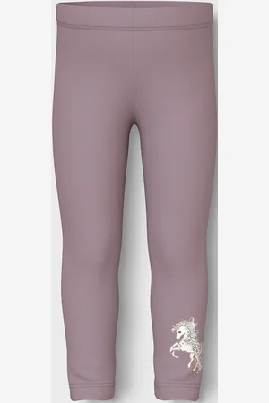 NAME IT Nmfdavina Aop Swe Legging Bru Purple