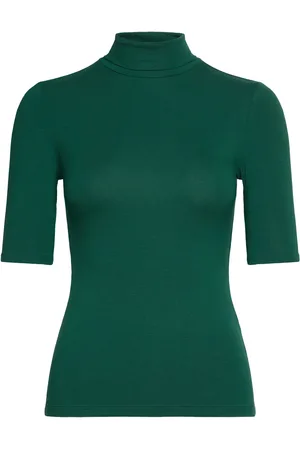 Ralph Lauren Stretch Jersey Turtleneck Green