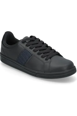 Fred Perry B721 Lthr/Tape Detail Black