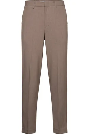 Lindbergh Relaxed Fit Formal Pants Brown