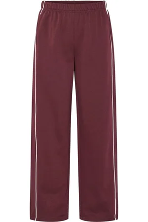 Pieces® Pcchilli Hw Wide Sweatpants D2D Bc Burgundy