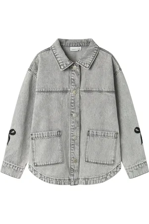 NAME IT Nkfgloria Dnm Emb Jacket 7511-Za T Grey