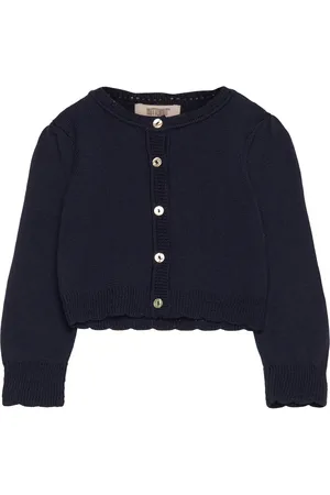 Huttelihut Cardigan Wool Knit Navy