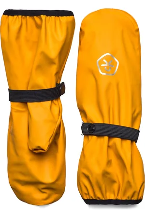 Color Kids Mittens Pu Yellow