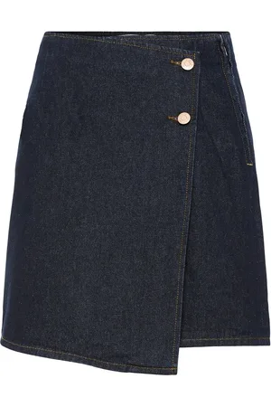 Y.A.S Lisana Hmw Short Denim Skirt S. Navy