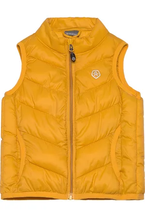 Color Kids Waistcoat Quilted, Packable Yellow