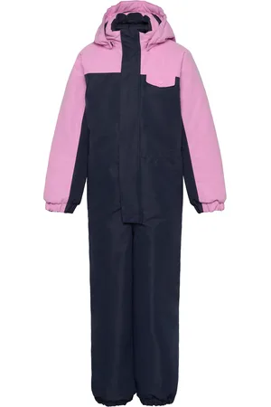Color Kids Coverall W. Contrast Navy