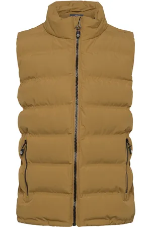 Color Kids Waist Coat-Quilted Khaki
