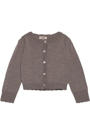 Huttelihut Cardigan Wool Knit Brown