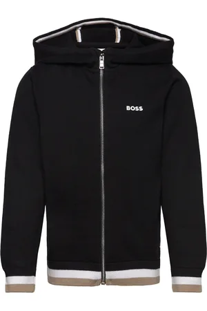 HUGO BOSS Hooded Cardigan Black
