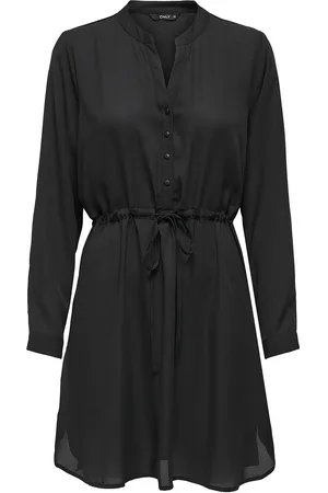 ONLY Onlcory Life L/S V-Neck Tunic Wvn Noos Black