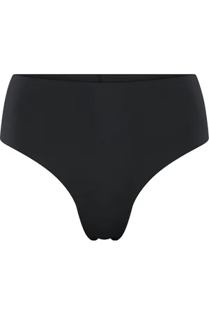 GIRLFRIEND COLLECTIVE High-Rise Thong, Bonded Black