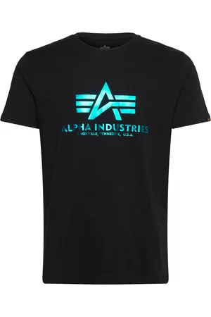 Alpha Industries Basic T-Shirt Foil Print Black