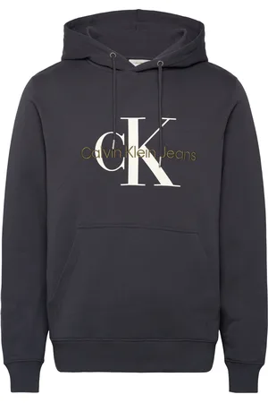 Calvin Klein Seasonal Monologo Regular Hoodie Black