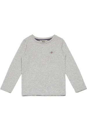 GANT Shield Ls T-Shirt Grey