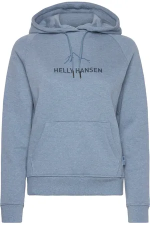 Helly Hansen W F2F Organic Cotton Hoodie Blue