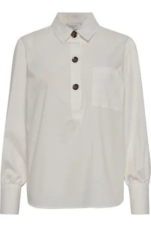 Freequent Shirt From Freequent In A Beautiful Material. The Shirt Has A Simple Silhouette Cream