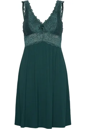 Hunkemöller Nora Lace Slip Dress Green