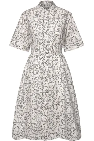 Marimekko Popliini Piirto Unikko White